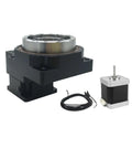 No Nonsense Cnc Hollow Rotary Table With Nema17 Stepper Motor And Tight Gear Reducer showing unit with stepper motor and wiring.
