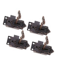 Retro Vintage Wooden Jewelry Box Latches Set 4 Alloy Draw Latch Locks with Screws for Furniture Cabinets Boxes Chests DIY Projects