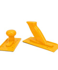 Tough As Nails Table Saw Push Block Kit Twin Grip Tight Safety Sticks in bright yellow heavy duty ABS material.