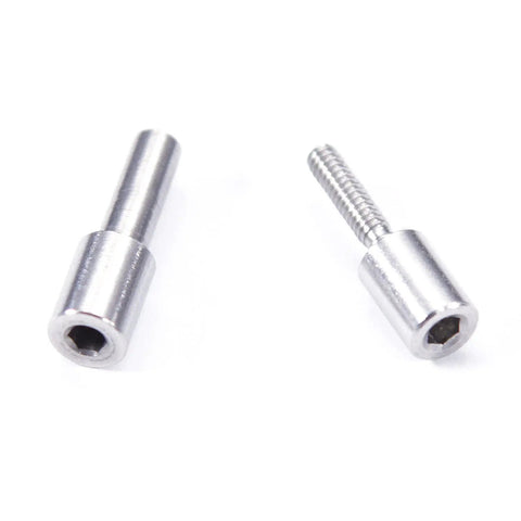 Stainless Steel Bolt Fasteners Kit For Knife Handles And DIY Repairs, 10 Pack, USA Size 0.187 x 0.120 x 0.9 Inch, bolt close-up