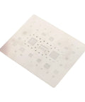 Tin Reballing Stencil for A54 and A536 Series, Precise Positioning, Half Engraving Workflow, Fast Tin Plating Speed, Durable Mechanical Components, Pro DIY Friendly, Easy Setup for CPU Reballing Tasks stainless steel stencil