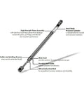 Diagram of Heavy Duty Rear Liftgate Tailgate Hatch Trunk Gas Strut Shock Lift Support Replacement Pair components and features.