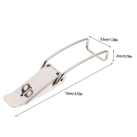Stainless Steel Toggle Clamp With Extended Hook For Toolboxes And Barrels Heavy Duty Spring Duckbill Latch Set 6 Pack Tough As