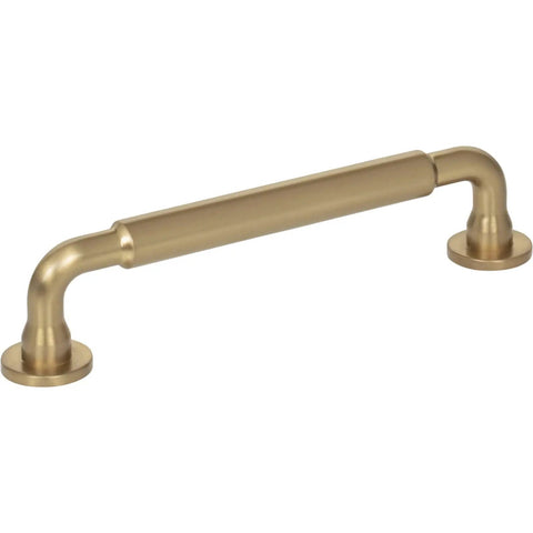 Straight Up Knockout Lily Bar Pulls In Warm Honey Bronze Finish Perfect For Kitchen Cabinets Or Bathroom Vanities 5 1/16 Inch Center To Center Handles for heavy duty drawer upgrades, angled view.