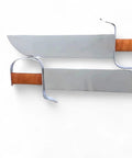 Wing Chun Kung Fu Swords Set Of 2 With 14 Inch Single Edged Blades And 18 Inch Overall Length Featuring Leather Wrapped Ergonomic Handles