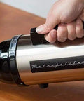 VM6SB500 500W 120V High Performance Hand Vacuum With All Steel Build And Beastly Suction in use on wood surface
