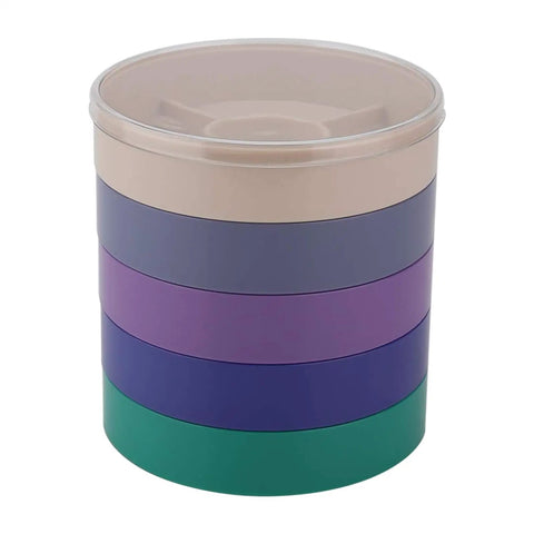 Round Watch Parts Tray With Stackable Layers And Portable Storage Case Built Tough With ABS