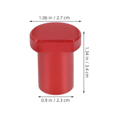 Red component of Six Piece Aluminum Workbench Dog Clamps With Low Profile Design For Desktop Tenon In Woodworking product