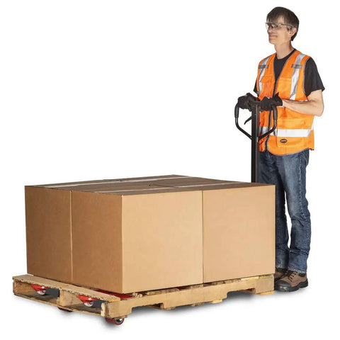 Real Deal Heavy Duty Manual Pallet Jack With Rock Solid Steel Build And Massive 5500 Lb Capacity Designed For No Sweat Hauling And Daily Warehouse Moving Jobs