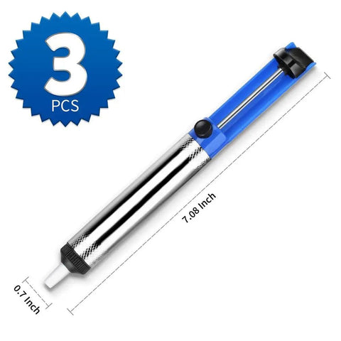 Desoldering Vacuum Pump Solder Sucker Kit 3 Pack With One Handed Operation Unparalleled Suction For Quick And Easy Solder Removal