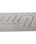 555 Piece Zinc Plated Cotter Pin Assortment Kit With R Clips Hair Pins For Automotive Repair Tractor Accessories And Small Engine Maintenance Heavy Duty Fasteners Set Durable Must Have Gear For Quick Fixes, assorted sizes in box