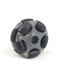 Amazon replacement 58mm plastic omni wheel with grey hub and black rollers for Kit NXT and servo motor