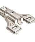 Versatile 3 Mm Non Cam Adjustable Steel Plate For 500 Series European Hinges In Polished Nickel Finish Standard Duty