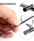 Electric Ink Mixer For Tattoo Pigment With 100 Mixing Sticks Kit, Pro Grade Tattoo Ink Agitator Machine For Microblading Eyebrow Color, Black Pigment, Easy One Touch Operation And Sanitary Disposable Sticks, black mixing stick close-up