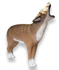 Howling Coyote 3D Archery Target with Dura-Flex Foam, lifelike design for compound bows and crossbows, side view