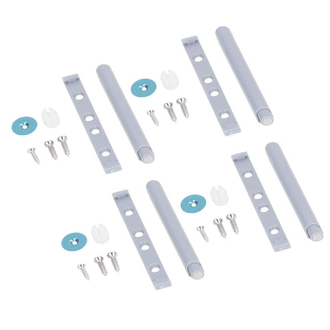 20Pcs Cabinet Door Rebound Devices For Wardrobe, Drawers, And Sliding Doors, shown with screws and plugs, size 8.5 by 1.2 cm.