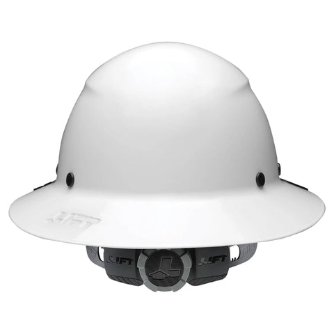 Carbon Fiber Full Brim Hard Hat With Reinforced Shell For All Day Comfort And Expanded Coverage White Carbon Safety Gear
