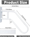 Rock Solid Wall Mount Stair Railing For One To Three Steps With Heavy Duty Grip And All Weather Build engineered for outdoor use.