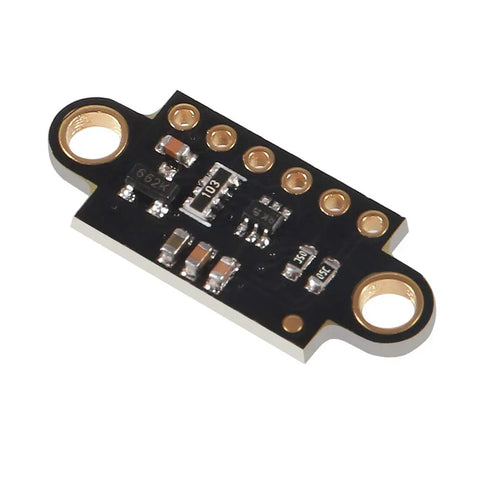 Two Pack VL53L0X Time Of Flight Distance Sensor Breakout Module For Arduino Projects ToF Laser Range Finder With FlightSense Tech Compact Sensor Board In Black black PCB breakout with mounting holes