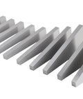 10-piece aluminum precision angle block set in silver, assorted sizes