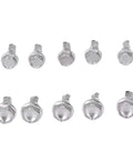 Self Drilling Screws Hex Head Stainless Steel 100 Pcs Set 4.2x13mm And 4.8x13mm Heavy Duty Fasteners shown in two sizes