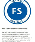 Fail-Safe logo with blue border and text, symbolizing safety in energy management systems.