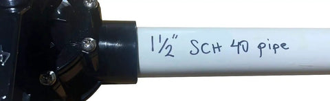 Must-Have 1.5 Inch Inline Pool Diverter Valve 2-Way CPVC Slip Valve with PTFE Seal connected to Schedule 40 PVC pipe