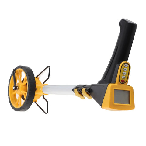 Ejoyous Digital Distance Measuring Wheel, 0-99999.9 m, 0.5% Error with large display and yellow wheel.