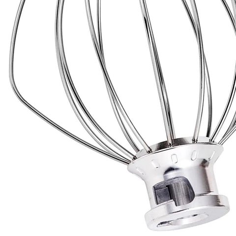 Wire Whip Attachment For KSM150 Artisan Series Stand Mixer Stainless Steel Beater Close-Up View