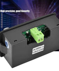 Two-Wire 4-20mA Loop Signal Generator with LCD Display, shown in black casing with green connectors, high-precision line.