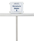 24 Inch Garden And Compost Moisture Meter With Rugged Metal Probe And T Handle Five Sixteenth Inch Stem Calibrates To Soil Or Compost 0 To 10 Wetness Scale Battery Included Ideal For Trees Pots Lawn Garden And Farm Use showing metal probe and readout screen