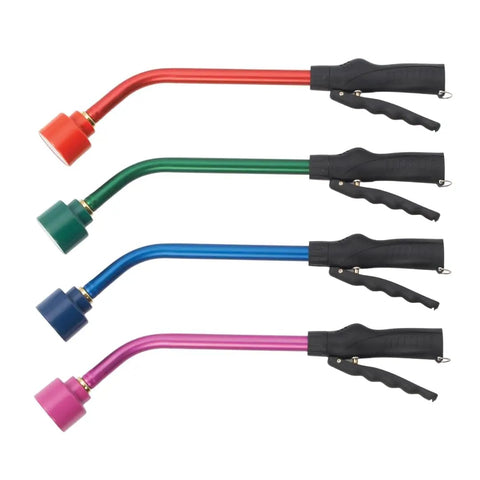 Touch-N-Flow Rain Wand 16 Inch Length Green With One-Touch Lever For Gentle Full-Flow Watering shown with color variations.