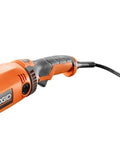 Close-up of Heavy Duty 15 Amp Corded 7 Inch Angle Grinder With Adjustable Twist Handle for ergonomic grip and precise control.