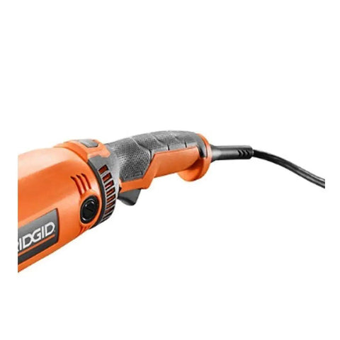 Close-up of Heavy Duty 15 Amp Corded 7 Inch Angle Grinder With Adjustable Twist Handle for ergonomic grip and precise control.