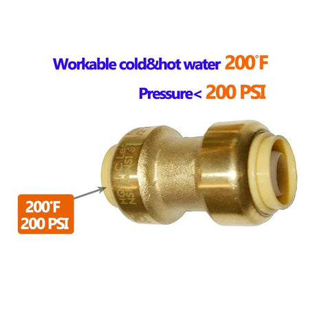12 Pack One Half Inch Push To Connect Pex Fittings Straight Couplings For Pex Copper CPVC Brass Plumbing Lead Free Easy Install