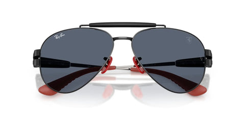 Round Frame Sunnies In Black With Dark Grey Lenses 58mm Medium Fit One Hundred Percent UV Protection front view