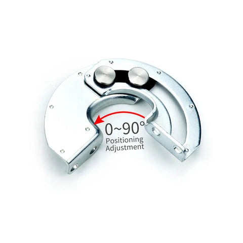 Pro Grade Damped 90 Degree Sliding Rotary Limit Hinge For Hidden Industrial Cabinets And Doors, Semi Circular Arc HL119