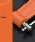 Heavy Duty 8 Inch C Clamp In Iron Alloy With Thick Screw And T Rotary Handle Swivel Jaw Pad For Even Pressure Ideal For Brake Rotors Welding Woodworking Metalworking Auto Parts Assembly And More showing T rotary handle for torque