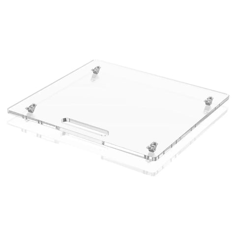 Smooth Operator Coffee Tray With Comfortable Pull Handle And Sturdy Rubber Wheel Base For Countertop Espresso Bar No Sweat Rolling Platform Easy Reach Counter Upgrade clear acrylic platform
