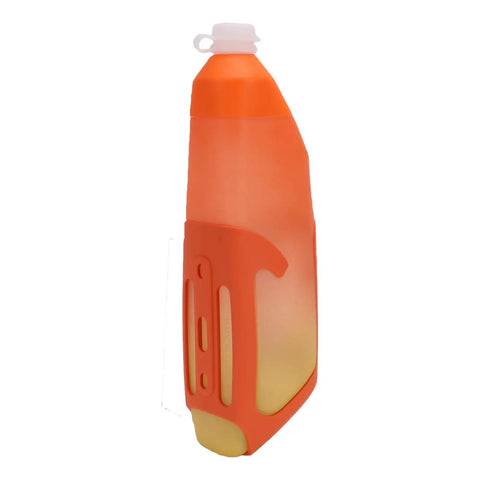 Dope Aerodynamic Water Bottle Set With Carbon Fiber Cage And 680ML Capacity in orange, showcasing the leakproof canteen design.