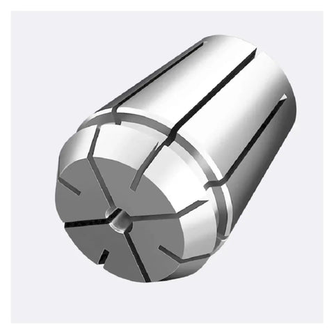 Heavy Duty One Piece Collet Chuck for CNC Milling Tool Holder showing precise stainless steel design and grooves for reliable machining.