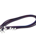 Six Pack 500Mm XH2.54 4Pin To 6Pin Stepper Motor Cables For 3D Printers, showing colorful flexible leads, 500mm length