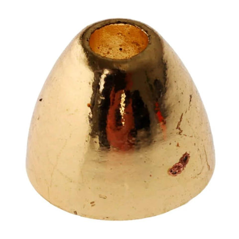 Large Gold Tungsten Coneheads for Fly Fishing Flies with Faster Sinking Weight and a Snag Resistant Cone Design