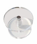 Sleek Clear Round Crystal Glass Cabinet Knobs Featuring Rock Solid Zinc Alloy Construction For Kitchen Drawers Dresser Pulls Hella Tough Rustproof Home Upgrade Hardware from an overhead view.