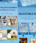 Countertop Ice Maker With Slick Remote Control And Hassle Free Self Cleaning Yields Fast Spherical Cubes In A Snap in various settings.