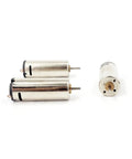 Two Pack N60 Mini Carbon Brush DC Motor High Speed 11,000 RPM for Hobby Models and DIY Projects, 1.5V 3V Operation shown