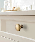 Six Pack Cabinet Knobs In Brushed Bronze Solid Zinc Alloy Drawer Handles For Kitchen Hardware Dresser Knob Single Hole Cabinet Pulls