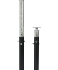 2 Piece Adjustable Steel House Jack Post For Foundation Leveling 19 To 36 Inch Extension built with a black zinc coated finish.