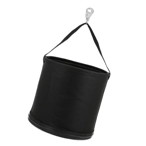 Beefed Up Heavy Duty Canvas Tool Tote Bag With Reinforced Bottom And Multiple Pockets For Contractor Gear Transport Round Canvas Tool Bucket Durable Work Organizer With Adjustable Shoulder Strap And Utility Hooks For Hands Free Mobility, black canvas bucket with strap