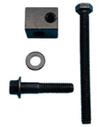Heavy Gauge Generator Alternator Adjuster Kit With No Sweat Nut Bolt Swap For Kia And Hyundai Rides Including Optima Rio Soul Tucson Replaces 37463 33000 37462 22000 37471 24000, includes bolts, washer, and adjuster block.